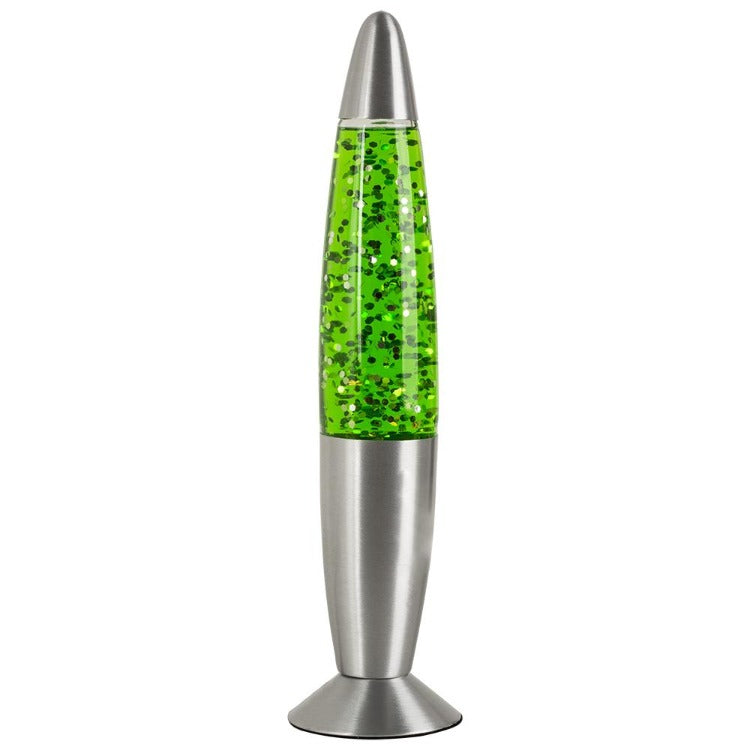 Peace Motion Glitter Lamp Green - iKids