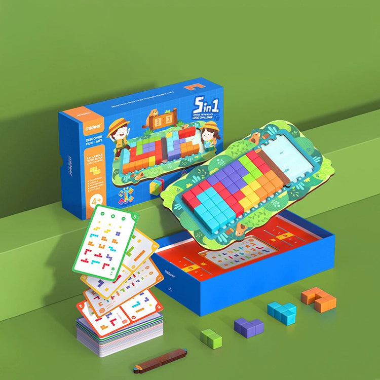 5 in 1 Jungle Tetris Block | iKids
