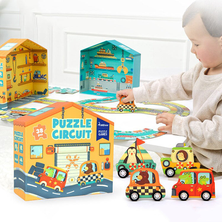 Mideer Traffic Road Puzzle Circuit - iKids