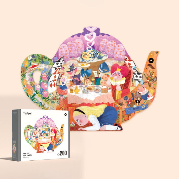 Mideer Artist Shaped Puzzle - Alice's Tea Party - iKids