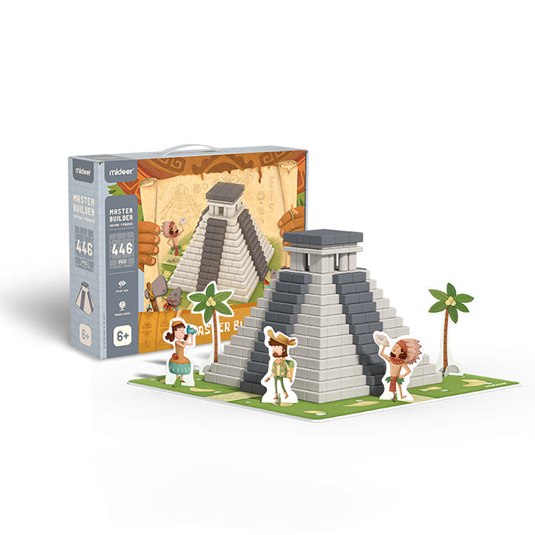 Mideer Master Reusable Builder | Mayan Pramid - iKids