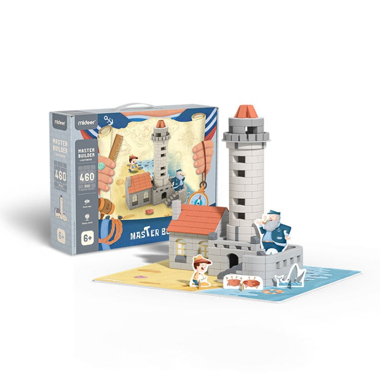 Mideer Master Reusable Builder | Lighthouse - iKids