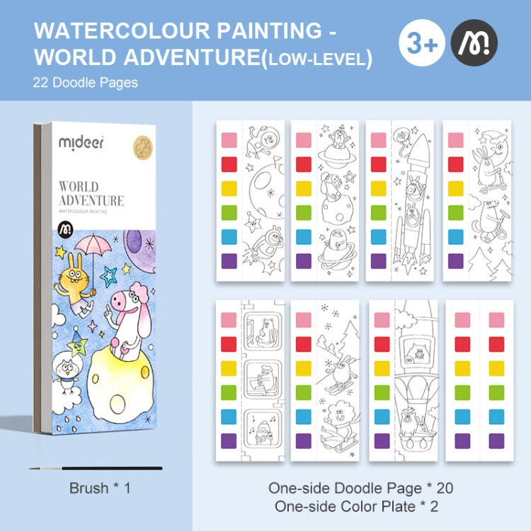 Paint With Water Booklet | World Adventure - iKids