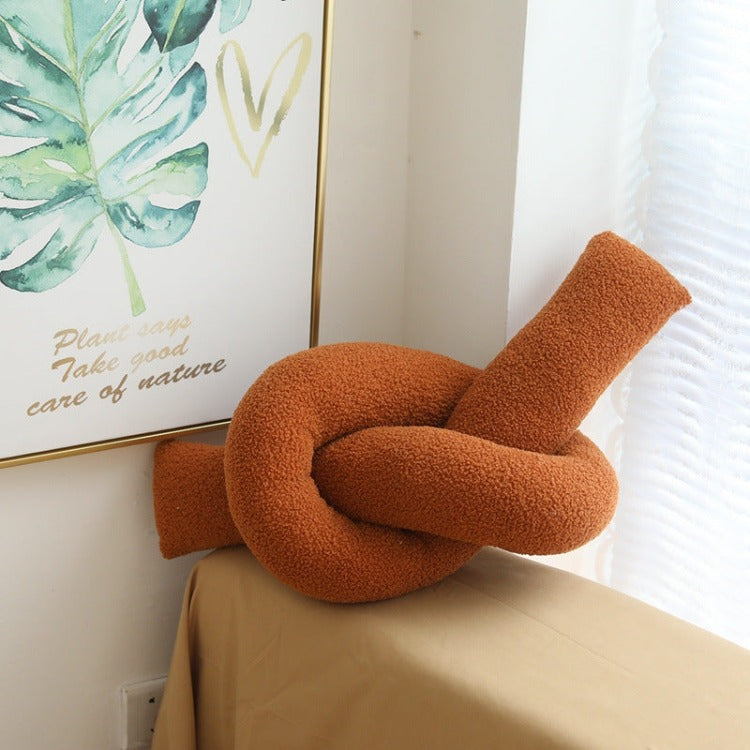 Coffee Time Cushion | Saddle Brown Knot - iKids
