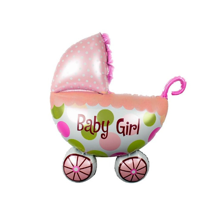 Baby Shower Pram Balloon Girl - iKids