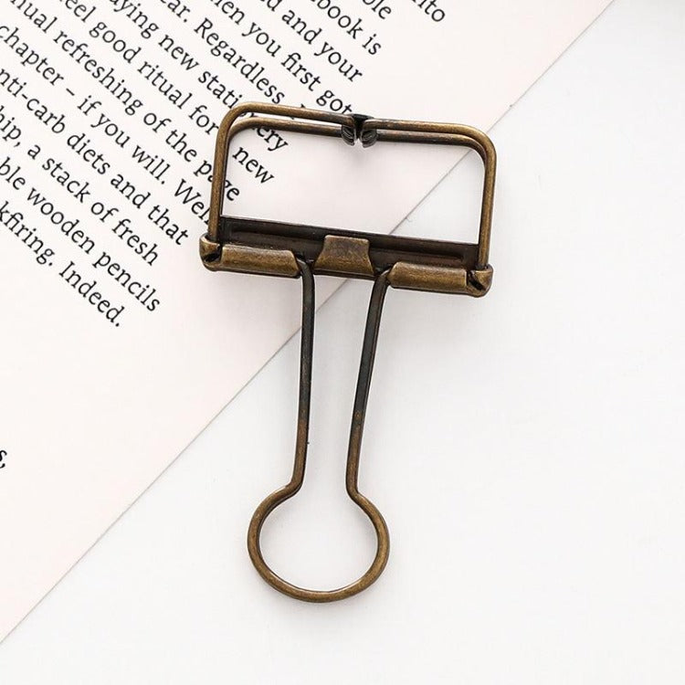 Office Hollow Binder Clip Aeneous - iKids