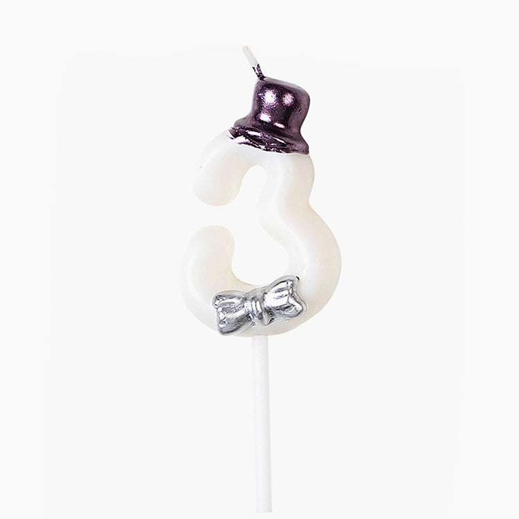 Hat Birthday Candle | Number 3 - iKids