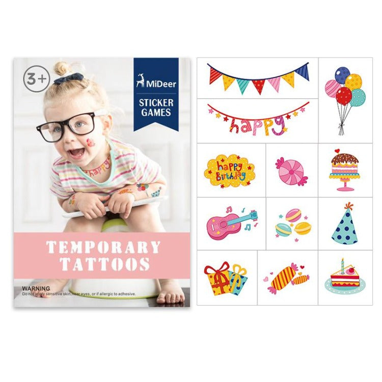 Mideer Birthday Watermark Temporary Tattoo Stickers - iKids