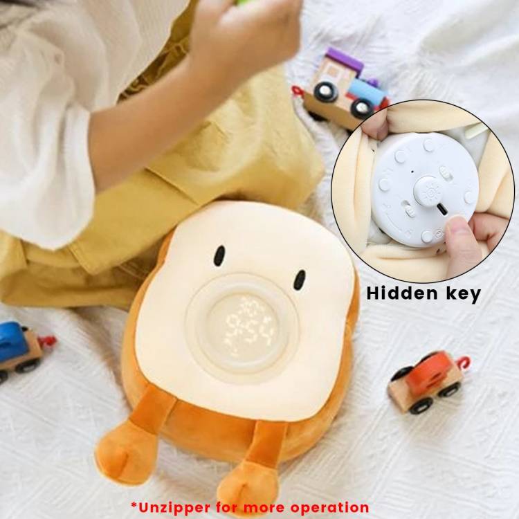 Toast Plush Alarm Clock Night Light - iKids