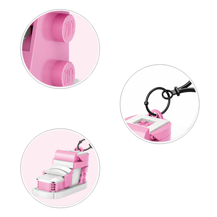 LOZ Mini Blocks Sports Shoes - Pink & Yellow - iKids