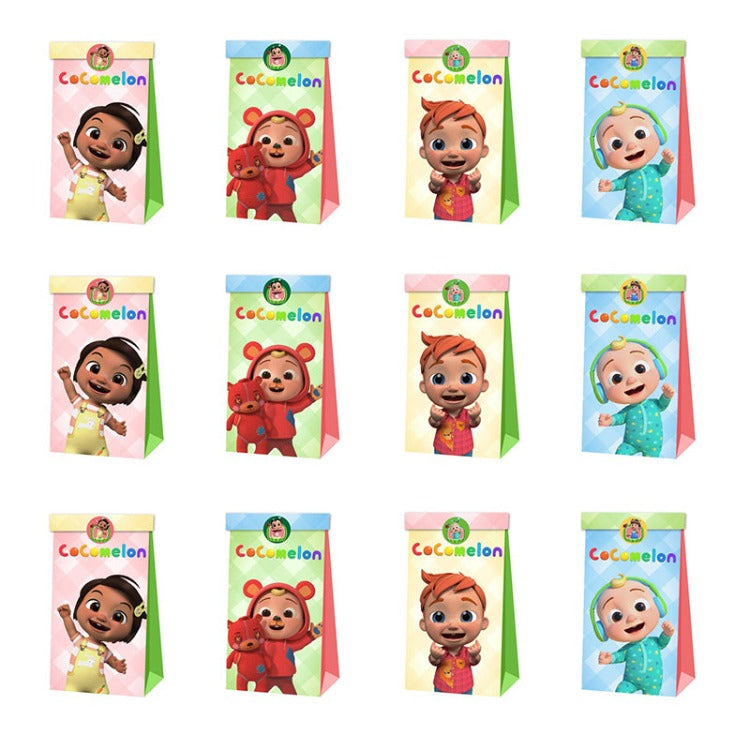 Paper Party Bag | Cocomelon | 12 Pcs - iKids