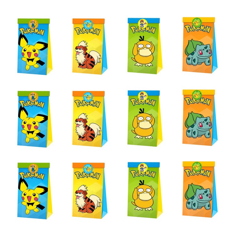 Paper Party Bag | Pokémon | 12 Pcs - iKids