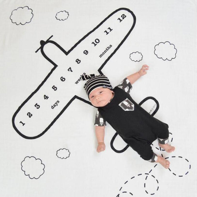 Baby Monthly Blanket Airplane - iKids