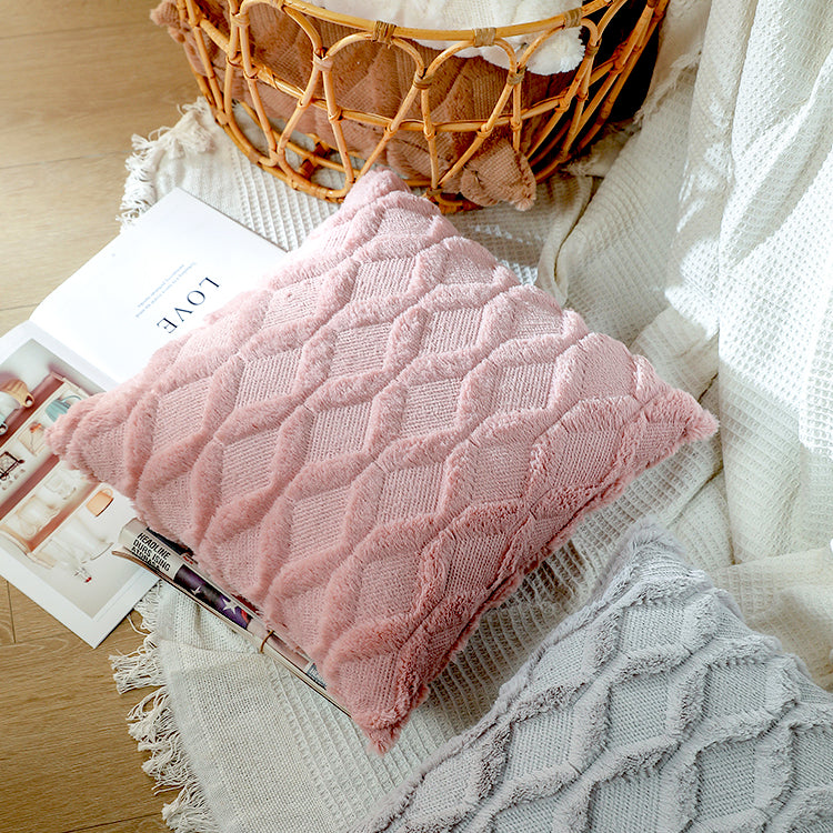 Fluffy Scatter Cushion | Dusty Pink Diamond - iKids