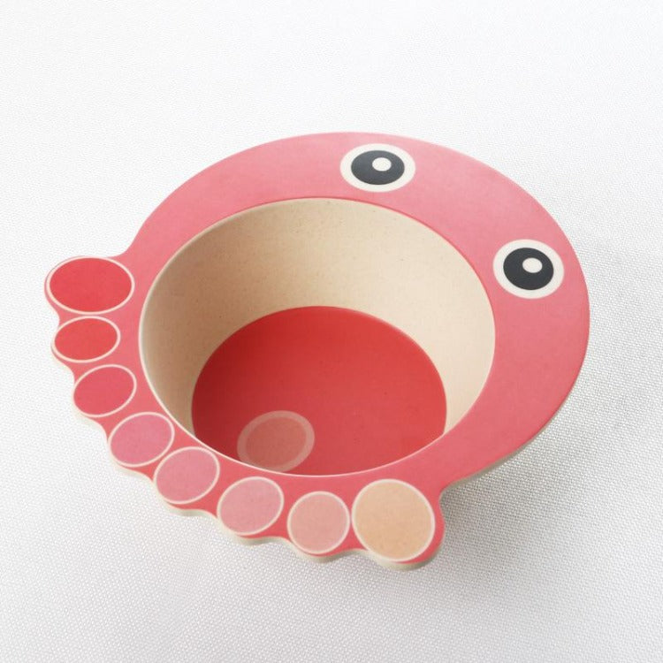 Bamboo Fiber Bowl Octopus - iKids