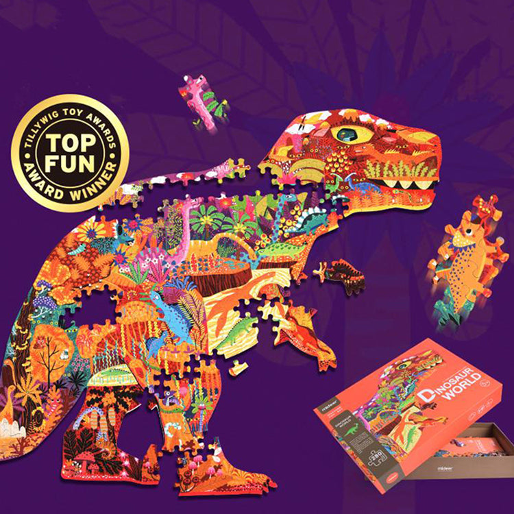 Mideer Animal Shaped Puzzle – Dinosaur World - iKids