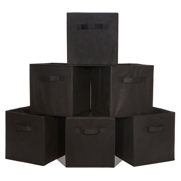 Foldable Storage Boxes Black - iKids