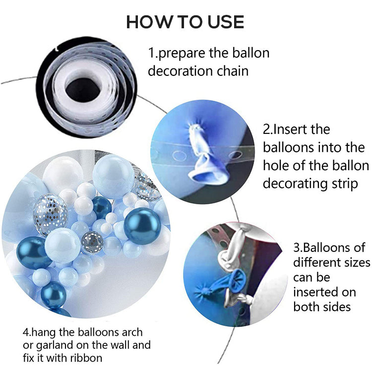 Balloon Garland Arch Kit | Macaron Blue - iKids