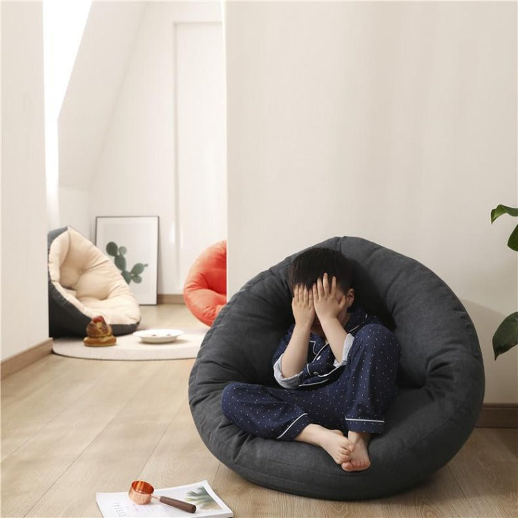 3 Way Kids Bean Bag Mat | Cotton Grey - iKids