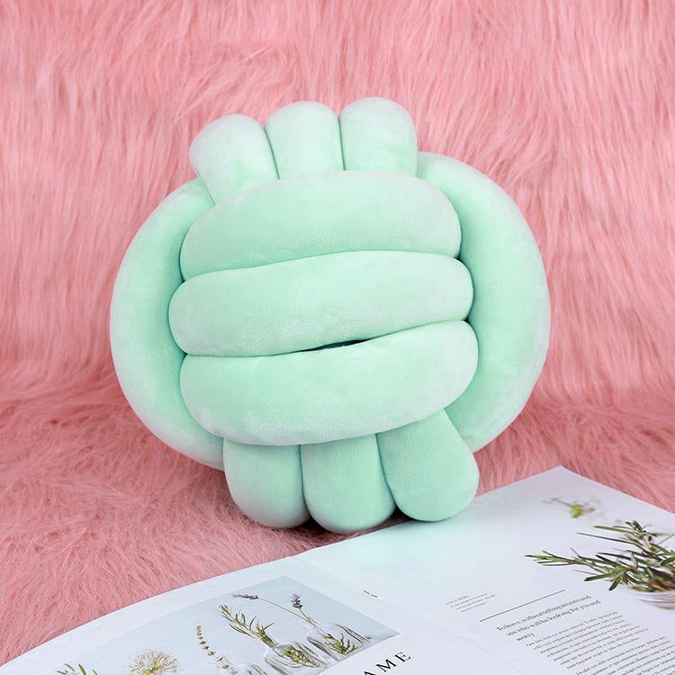 Knot Ball Cushion Green - iKids