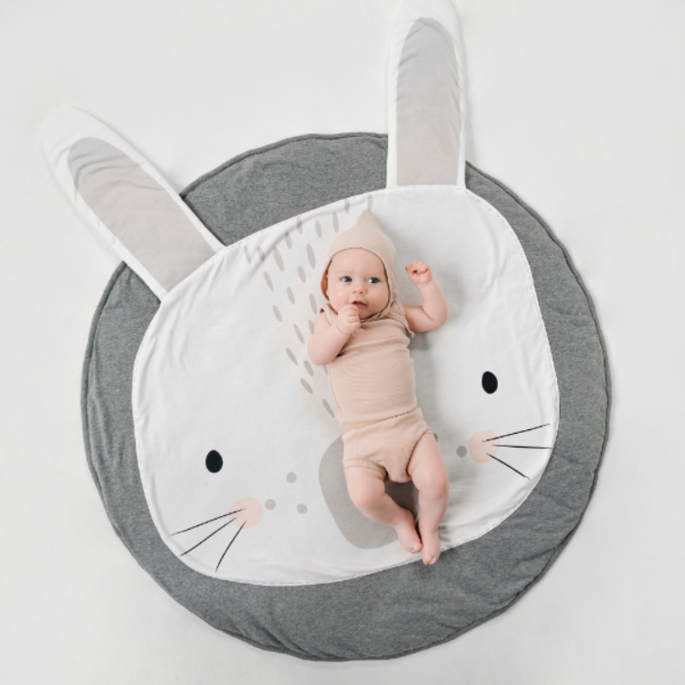 Forest Play Mat Rabbit Grey - iKids