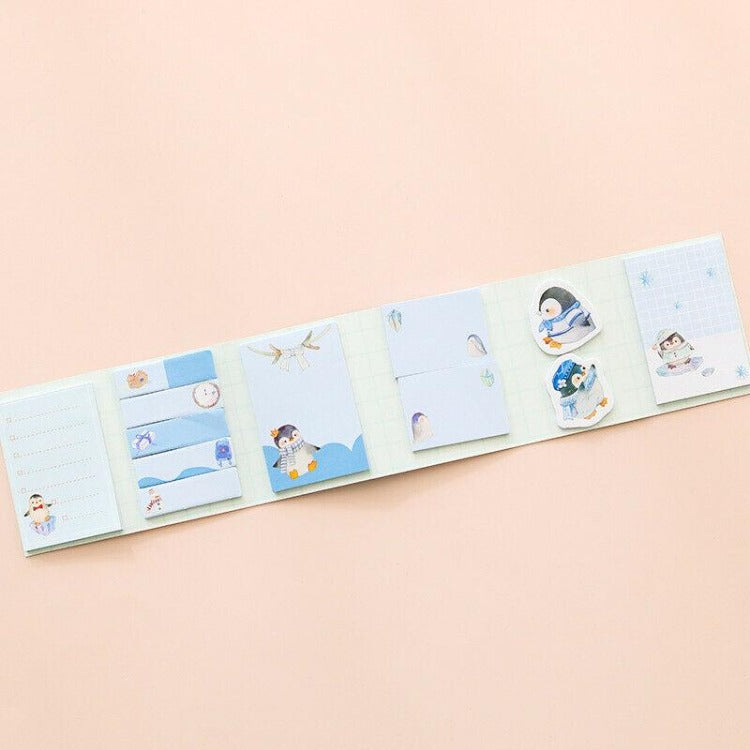 6 in 1 Cartoon Sticky Notes Penguin - iKids