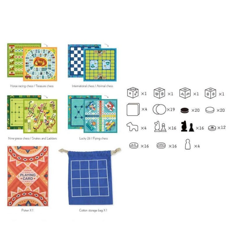 Mideer 16 in 1 Classic Family Board Game - iKids