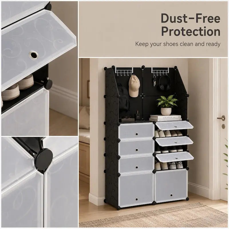 Storage Cabinet with Hat Rack