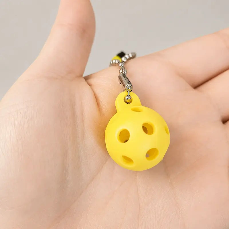 Custom Mini Pickleball Paddle & Ball Keychain from iKids Studio