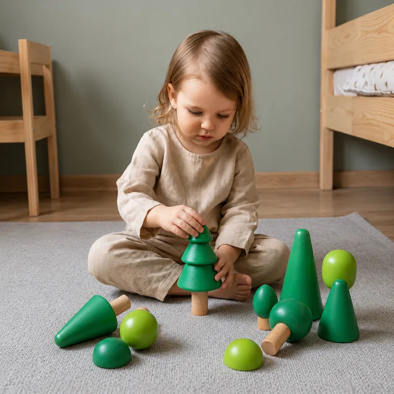 Woodland Forest Tree Building Blocks Set from iKids.co.za