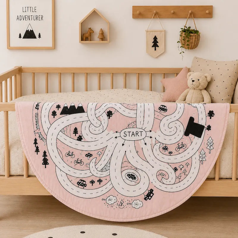 Pink Octopus Adventure Round Play Mat from iKids.co.za