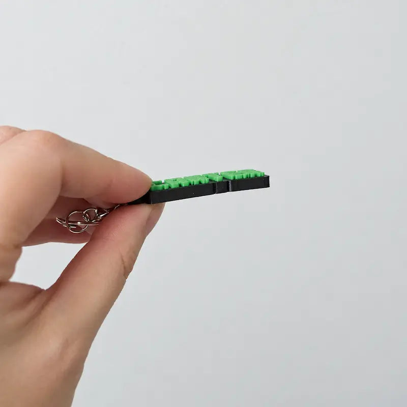 Personalised Minecraft Font Name Keychain