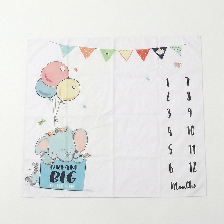 Baby Monthly Blanket Elephant - iKids
