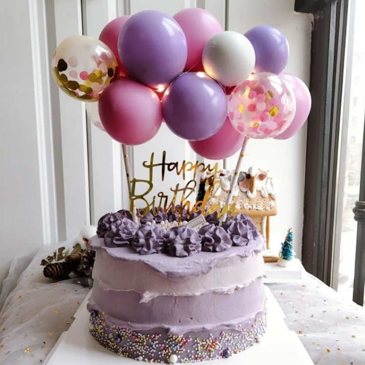 Cloud Balloon Cake Topper | Purple - iKids