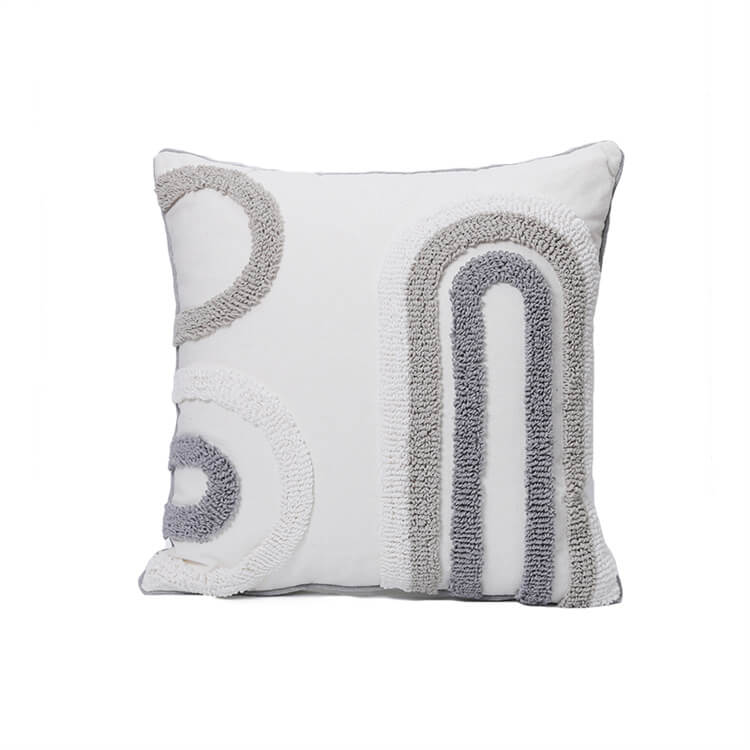 Geometric Woven Tufted Scatter Cushion | Curve - iKids