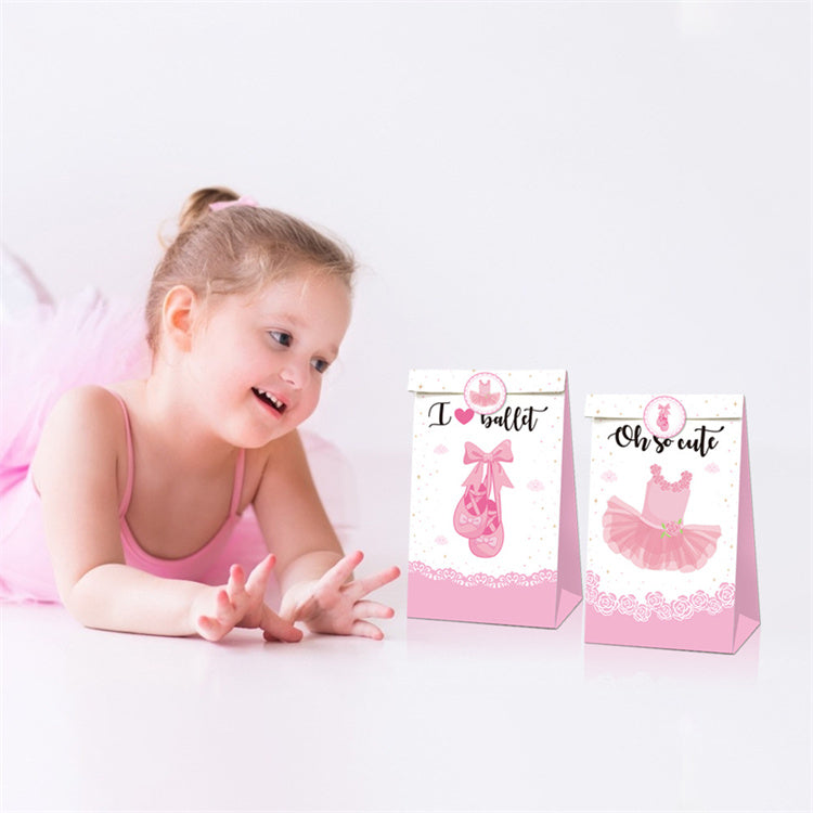 Paper Party Bag | Ballerina | 12 Pcs - iKids