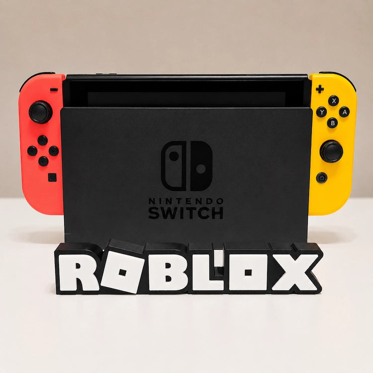 Roblox Gaming Display Sign | 3D Printed Gaming Desk Decor from iKids Studio