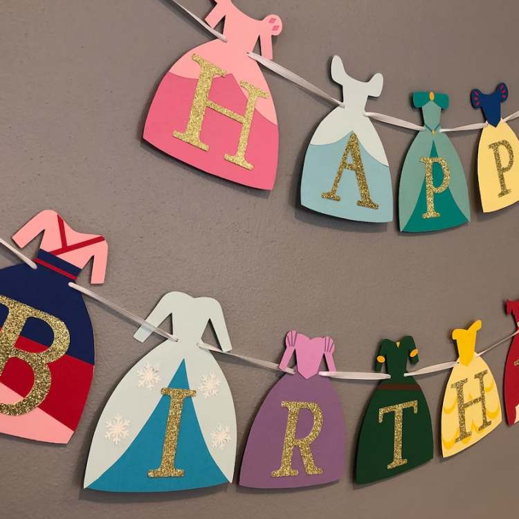 Party Flag Banner | Princess - iKids