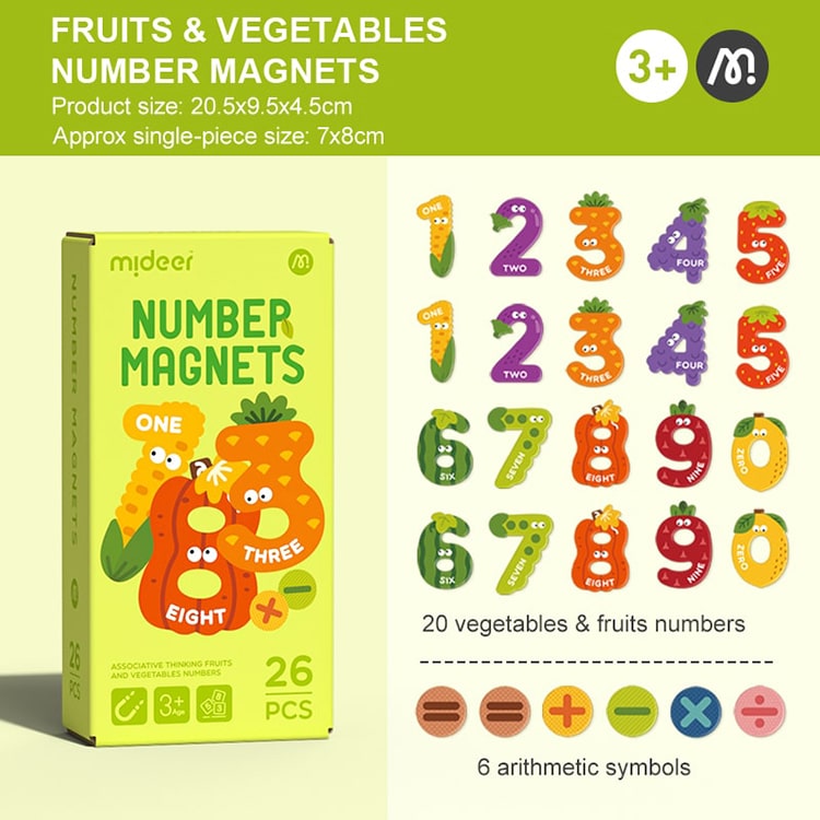 Fruit Digital Magnets 26pcs