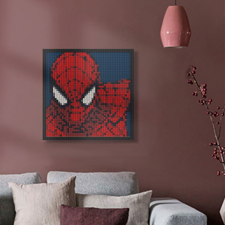 Pixel Art Building Blocks | SpiderMan - iKids