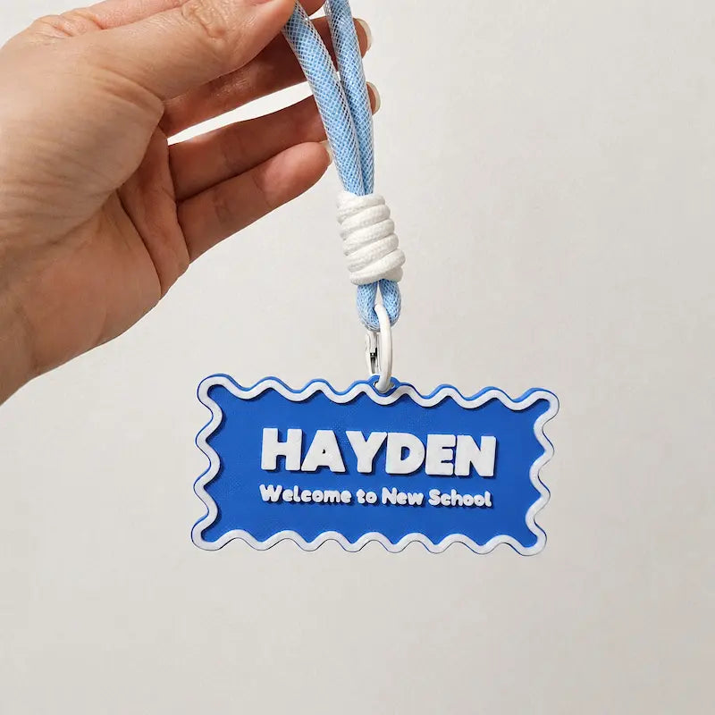 Personalised Cloud Name Bag Tag from iKids.co.za