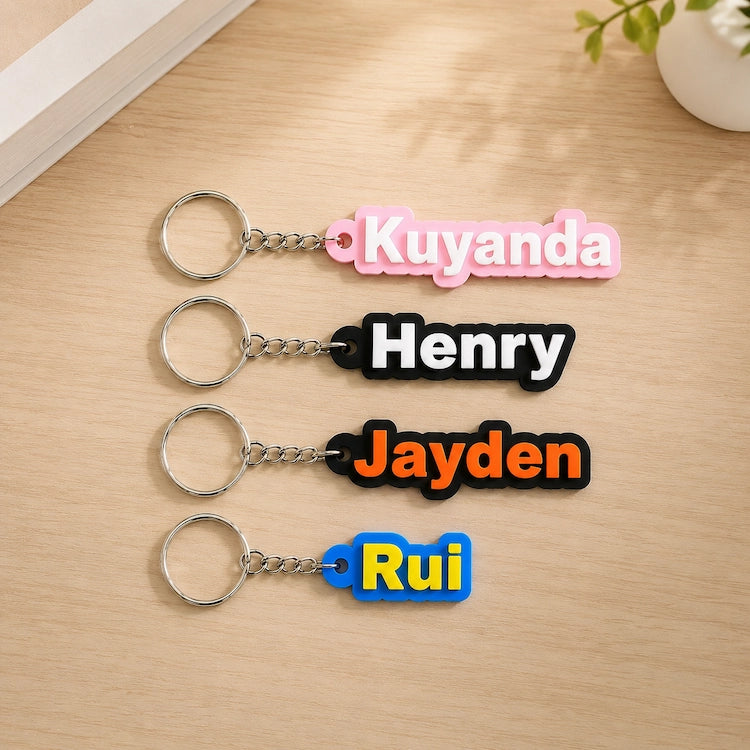 Archive Black Font Custom 3D Printed Name Keychain from iKids.co.za