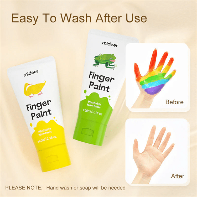 Mideer Finger Paint 6 Colours Rich text editor - iKids