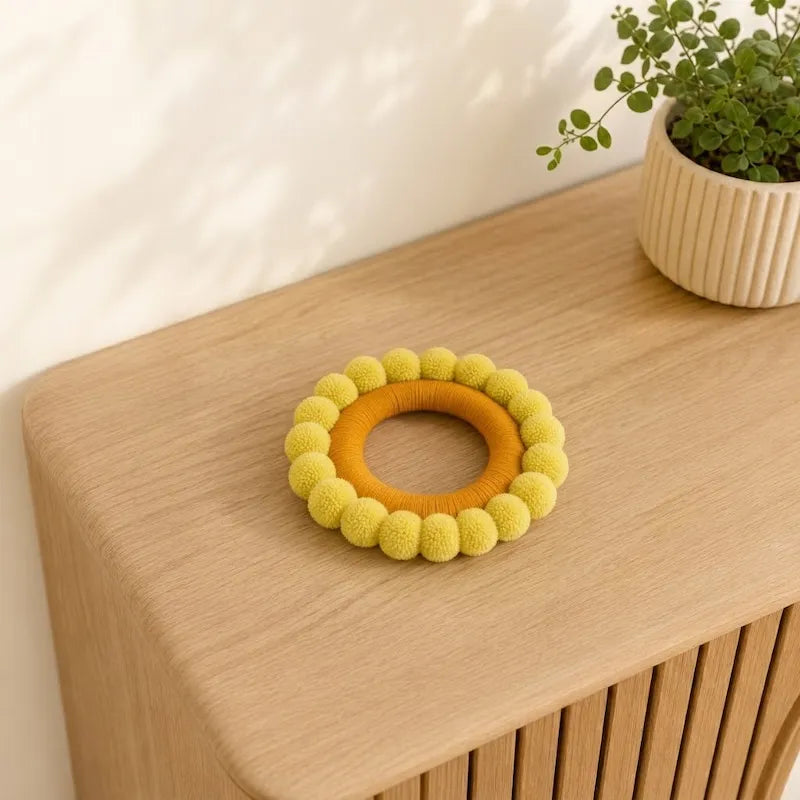 Sunflower Pom Pom Wreath - iKids