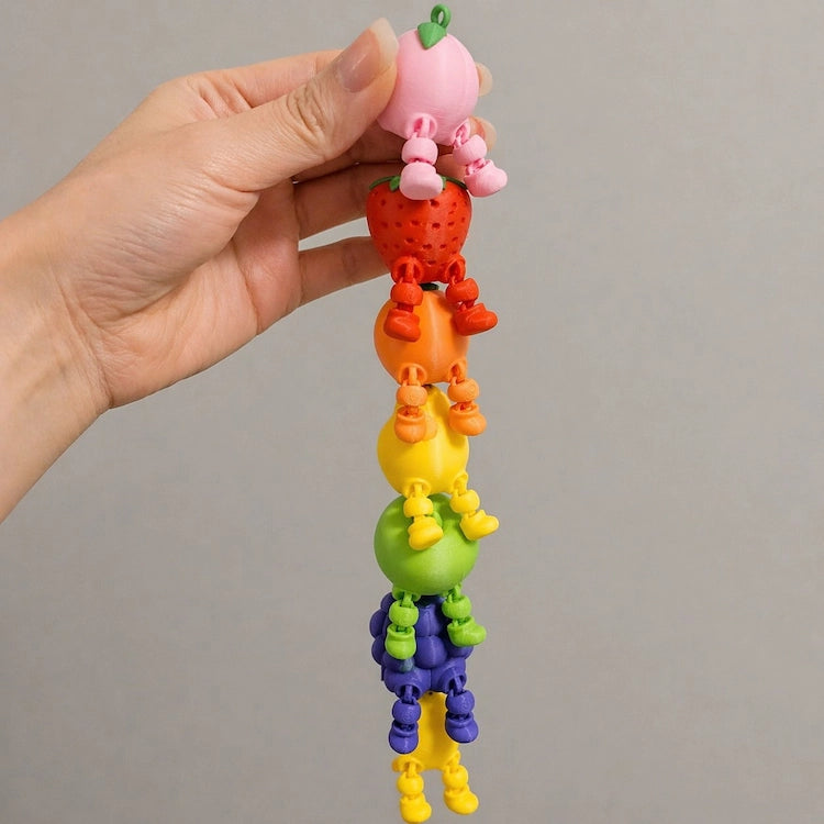 Mini Fruit Friends | 3D Printed Articulated Fruit Fidget Toy from iKids Studio