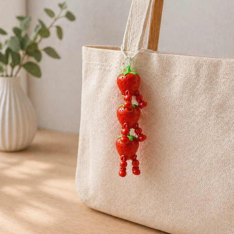 3D Printed Articulated Fruit Fidget Strawberry from iKids Studio