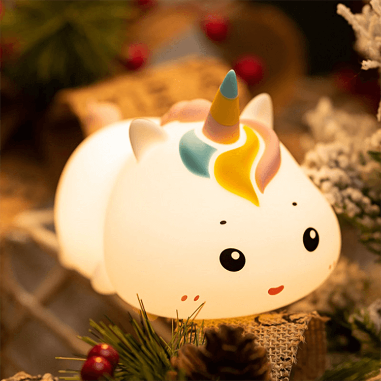 Unicorn Silicone Pat Dimmable Night Light - iKids