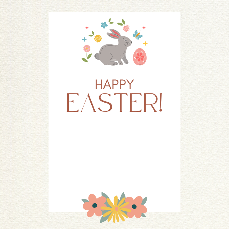 Easter-Themed Custom Celebration Card from iKids