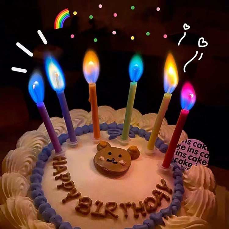 Colourful Birthday Cake Candle Set - iKids
