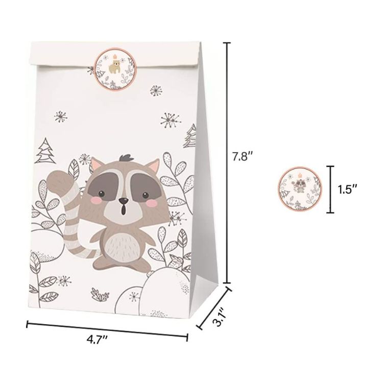 Paper Party Bag | Woodland Animal | 12 Pcs - iKids